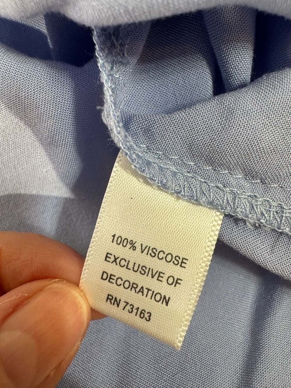 Melissa Paige Women's Blue Boho Peasant Blouse Size L - Picture 10 of 12